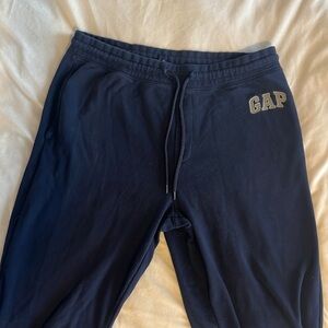 GAP Navy and Grey Cuffed Sweatpants XL